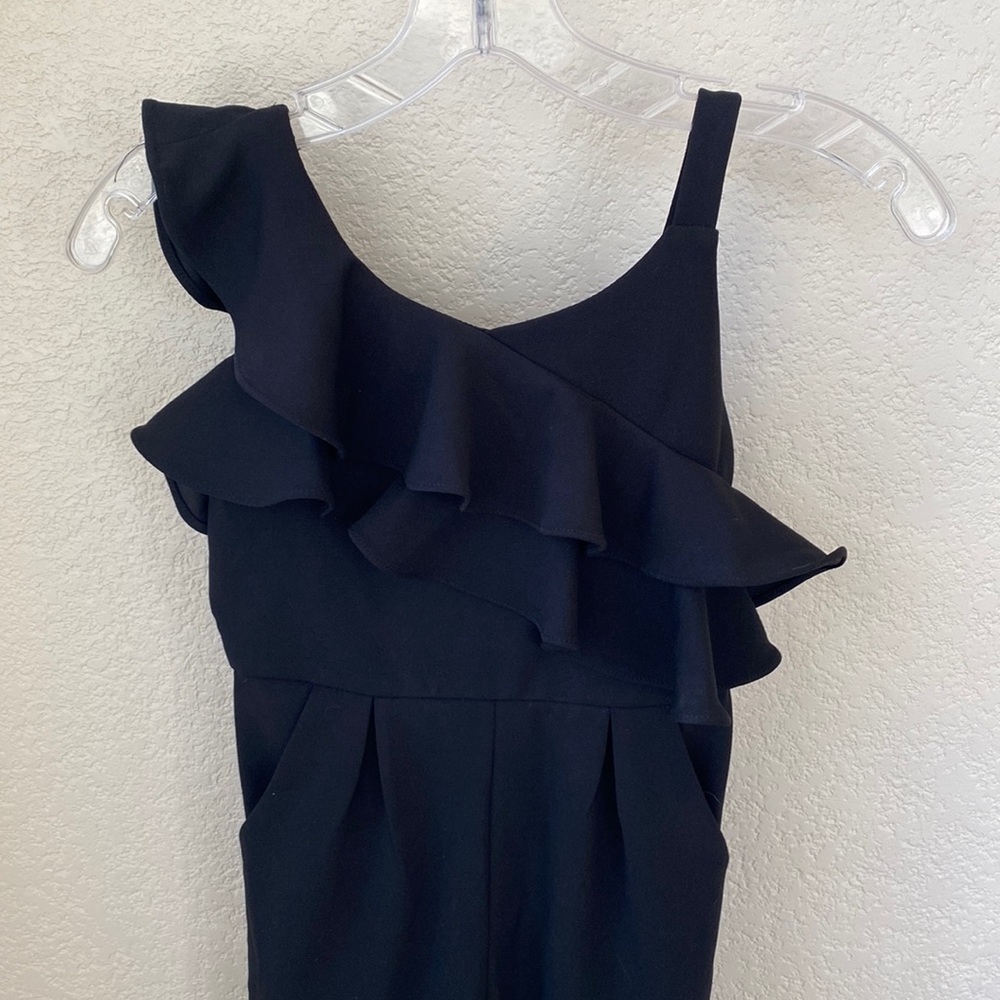 Girls black fancy jumpsuit